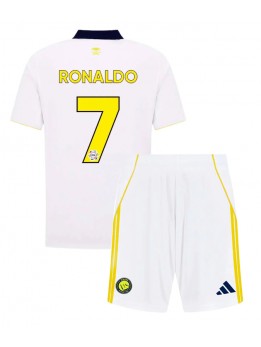 Al-Nassr Cristiano Ronaldo #7 Replika Tredje Kläder Barn 2025-26 Kortärmad (+ byxor)